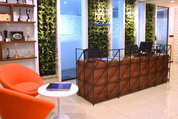 blr logistiks ltd reception lobby by vlite furnitech