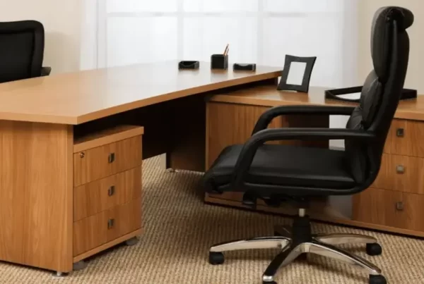 wooden executive desk