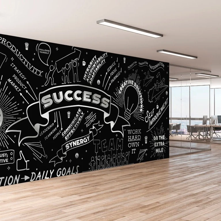 Wall design with Motivational Quotes