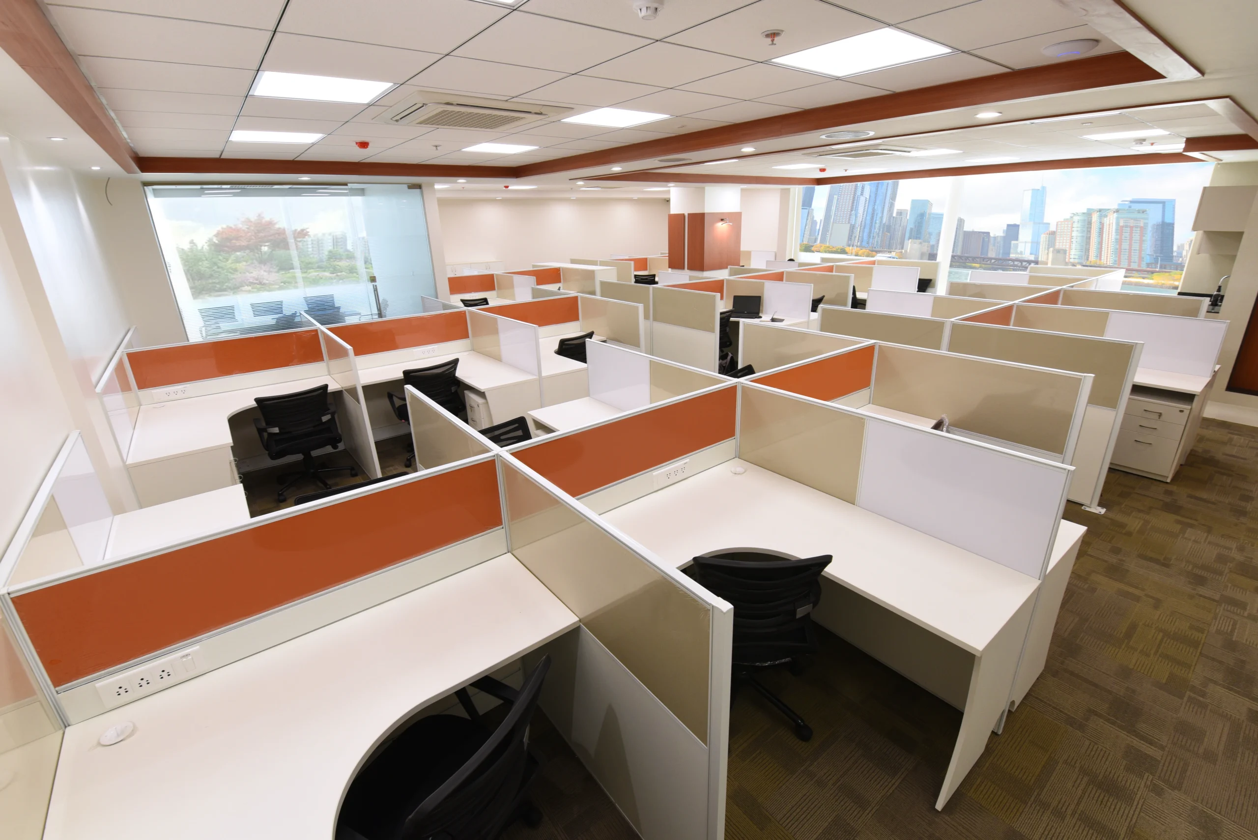 Modular Office Workstation Partition System 23 svg+xml;charset=utf