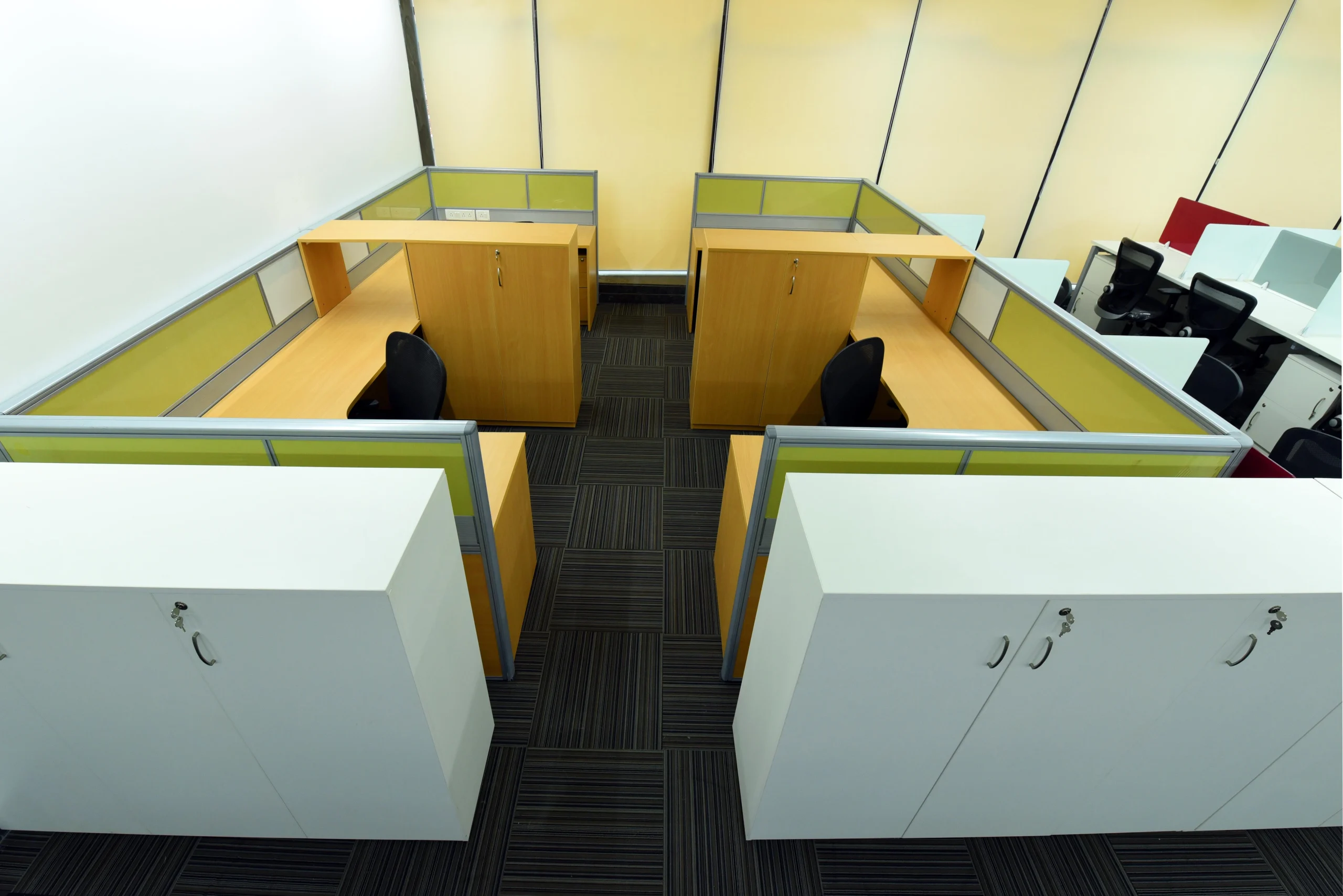 Modular Office Workstation Partition System 17 svg+xml;charset=utf