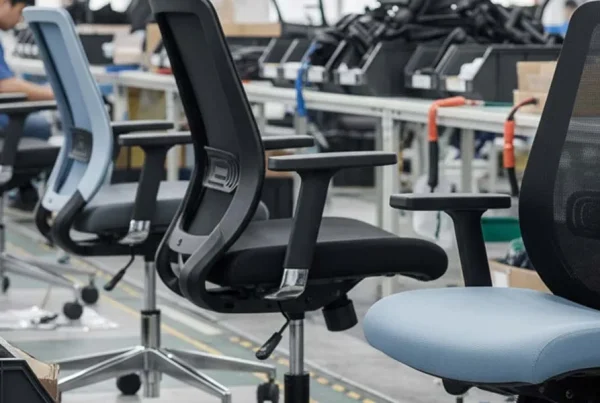 Affordable ergonomic office chair for startup workspace by Vlite Furnitech