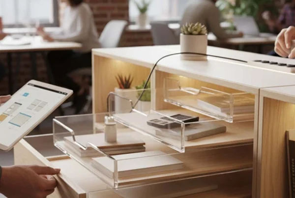 Smart storage furniture solutions for small Indian office spaces by Vlite Furnitech