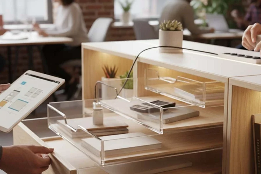 Smart storage furniture solutions for small Indian office spaces by Vlite Furnitech