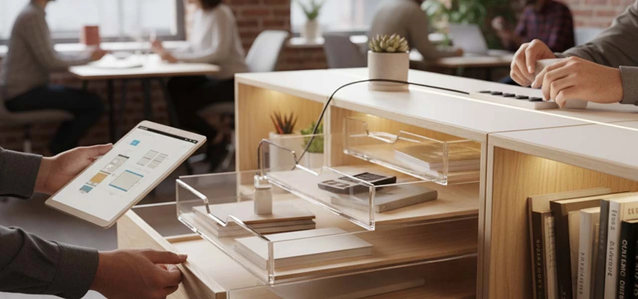 Smart Storage Solutions for Small Office Spaces in India 3 Smart storage furniture solutions for small Indian office spaces by Vlite Furnitech