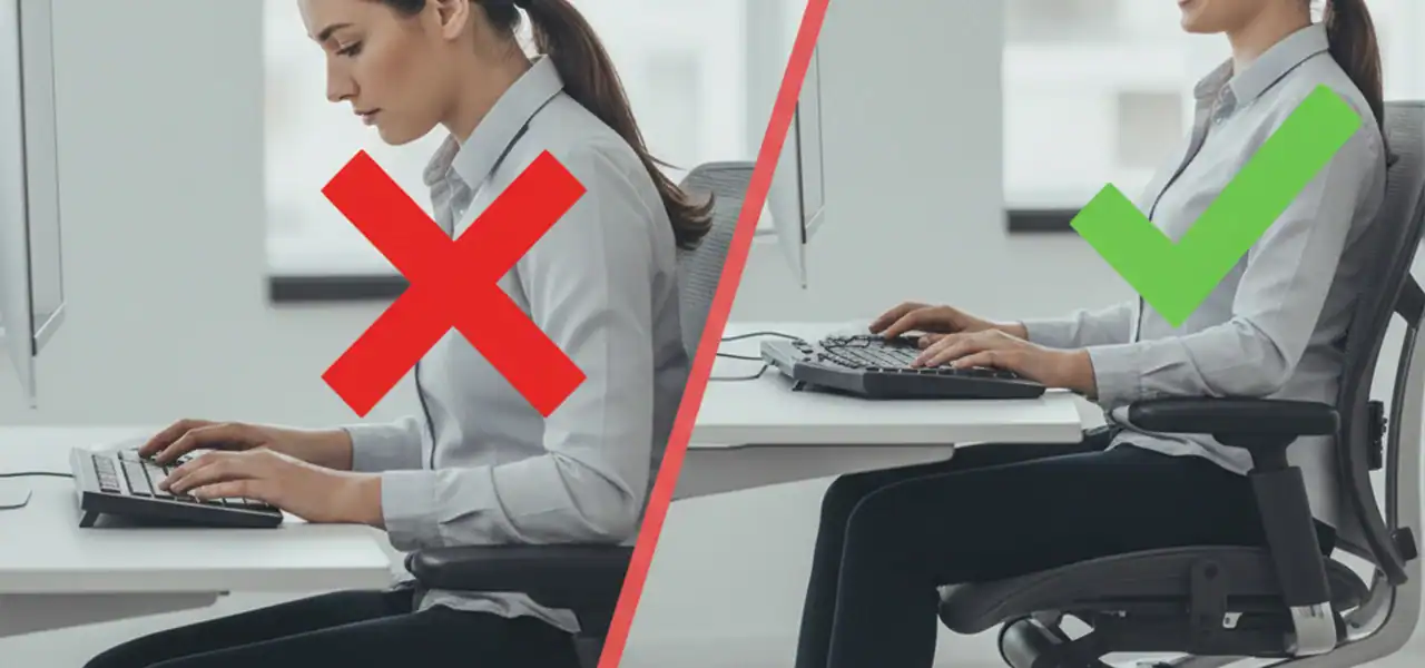 Common Office Ergonomic Problems and How the Right Furniture Fixes Them 5 Office ergonomic furniture setup improving posture and comfort
