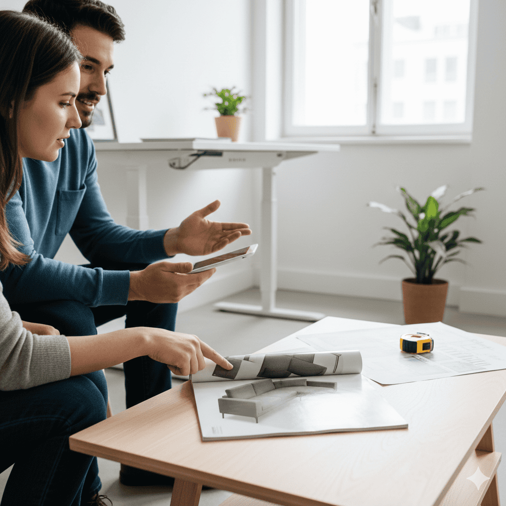 How to Choose the Right Office Sofa for Small Spaces 3 Compact modern office sofa for small workspace by Vlite Furnitech