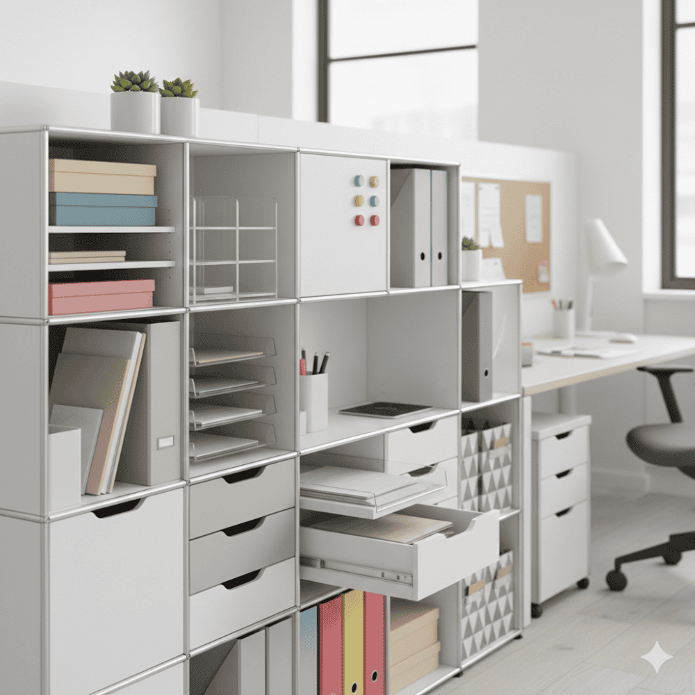 Smart Office Storage Ideas | Vlite Furnitech
