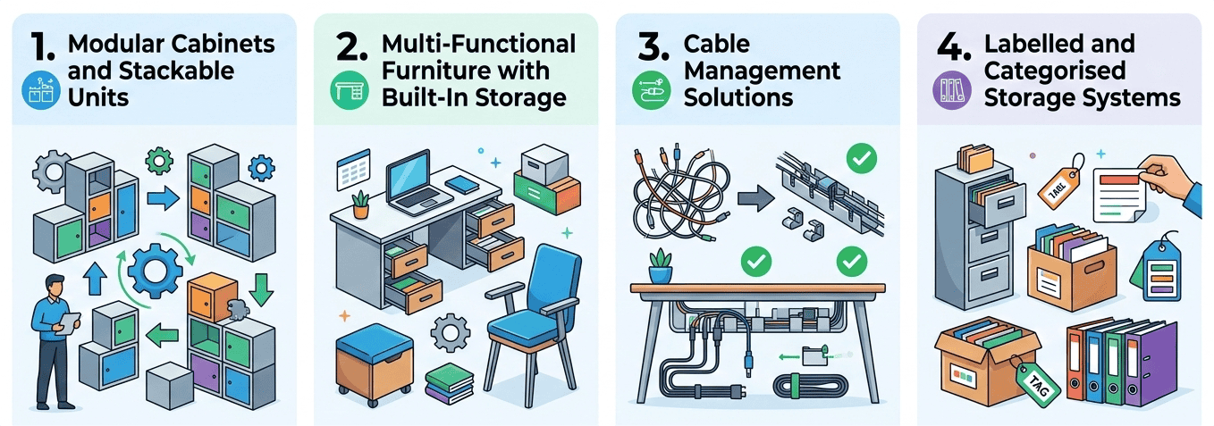 Smart Office Storage Ideas to Keep Your Workspace Organised 8 What Other Smart Office Storage Ideas Work Well