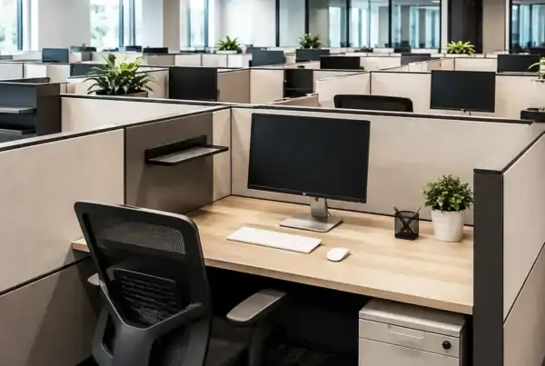 Cubicle office furniture solutions for large corporate offices