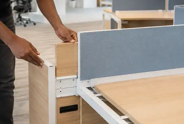 Modular office furniture setup for startups and corporates in Mumbai