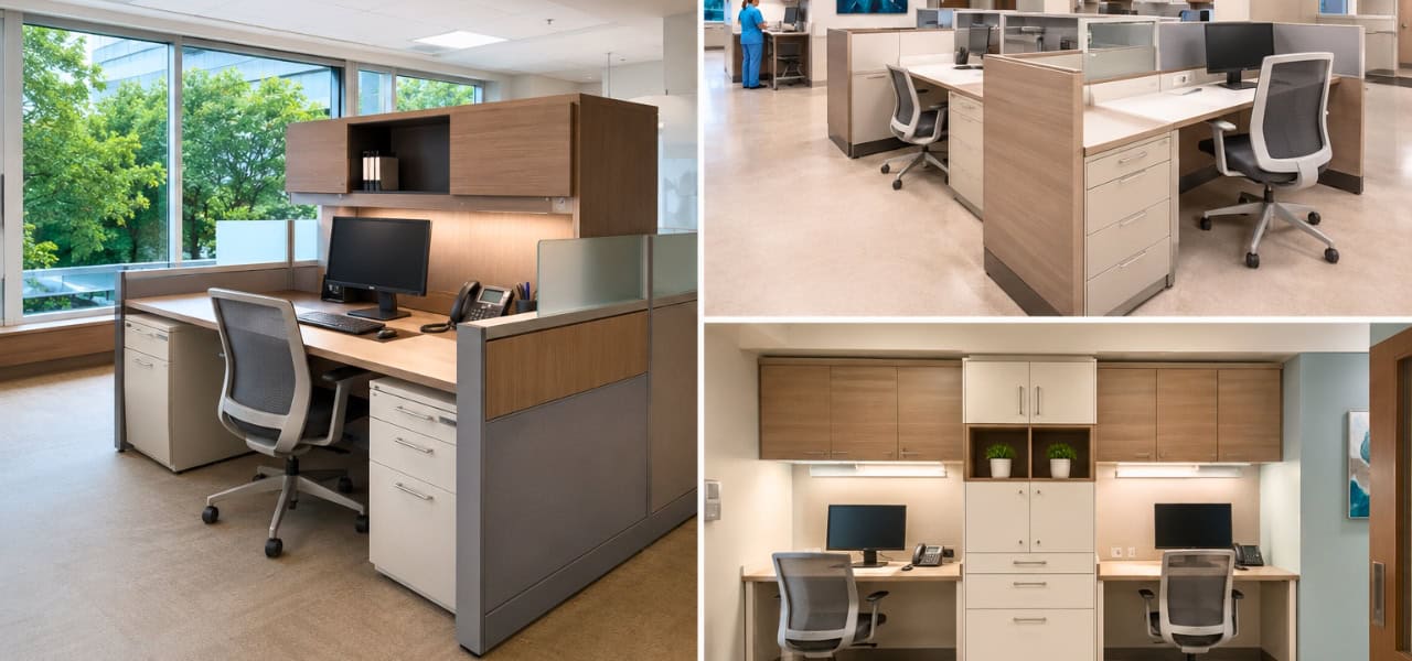 Furnishing a Healthcare Facility: Space-Saving Modular Office Workstations 3 Furnishing a Healthcare Facility: Space-Saving Modular Office Workstations