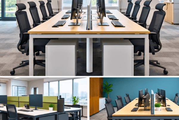 Back to Back Workstation Layout for Open Plan Offices