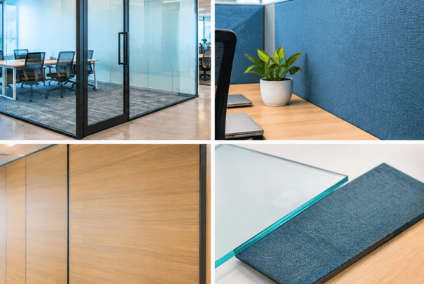 Glass - Fabric or Laminate Office Partition - Material Comparison