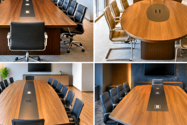 Boardroom Table Shapes - Rectangular, Oval, Boat and Gable End
