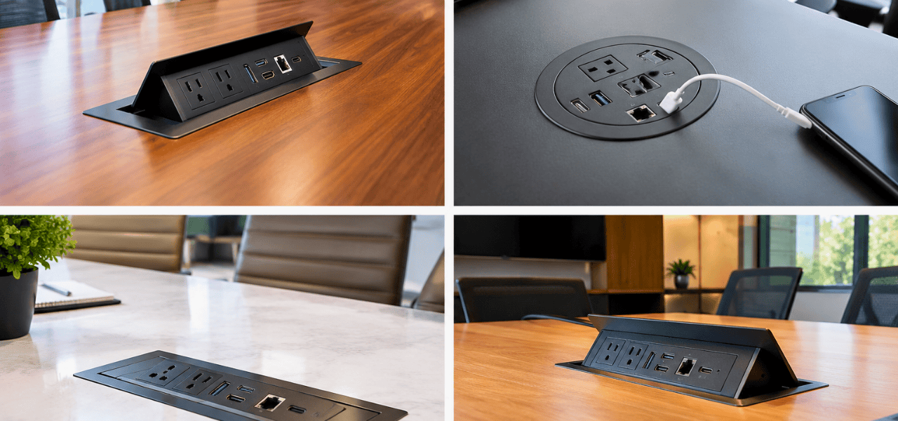 Power and Data Ports in Conference Tables - Setup Guide 3 Power and Data Ports in Conference Tables - Setup Guide